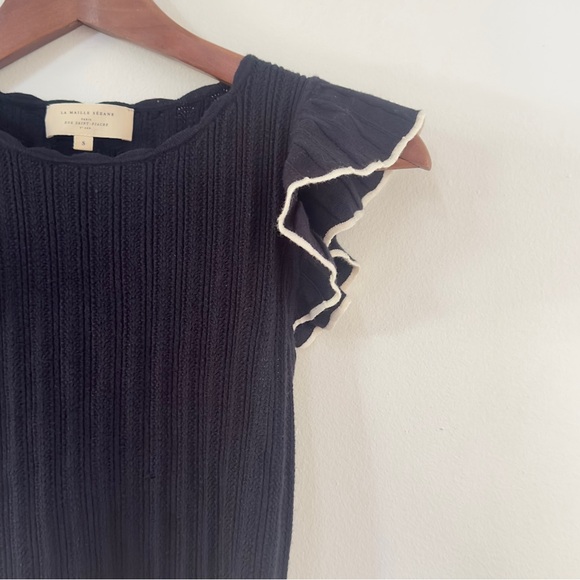 Sezane Nathan Knit Top Sz S - Picture 3 of 8